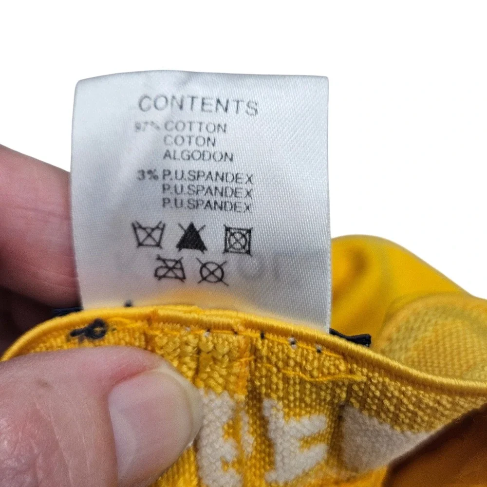 Kangol Army Cap Kids KS/KM Yellow Cotton Flexfit Cadet Hat Streetwear Skater